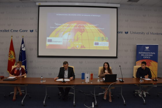 Mjesec Evrope – Mjesec programa Erasmus+ održan i na Univerzitetu Crne Gore