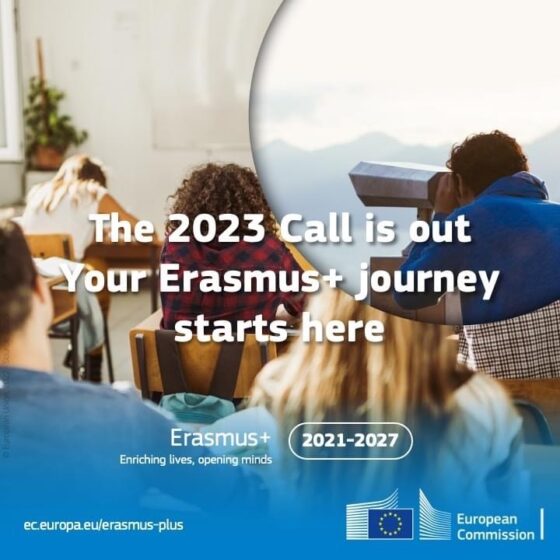 Objavljen Erasmus+ poziv za podnošenje projektnih prijedloga za 2023. godinu