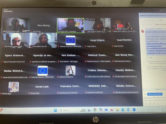 Održan online seminar pod nazivom “Podsticanje inkluzije i raznolikosti u programu Erasmus+: alati i saradnja za Nacionalne Erasmus+ kancelarije”