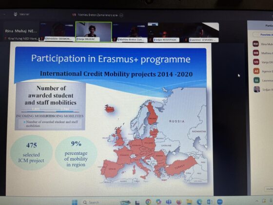 Održana online sesija namijenjena umrežavanju institucija iz Crne Gore i institucija iz Francuske u dijelu saradnje koja se odnosi na visoko obrazovanje
